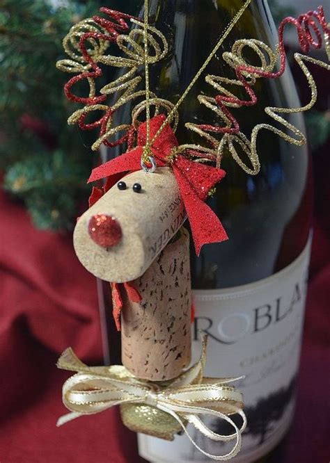 12 Craft Ideas For Making Cork Reindeer Ornaments
