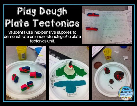 Addie Education Teacher Talk Plate Tectonic Play Dough Plate