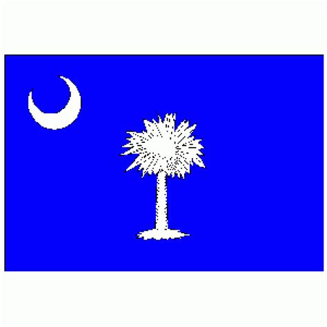 State Of South Carolina Flag 4 X 6 Inch On Stick