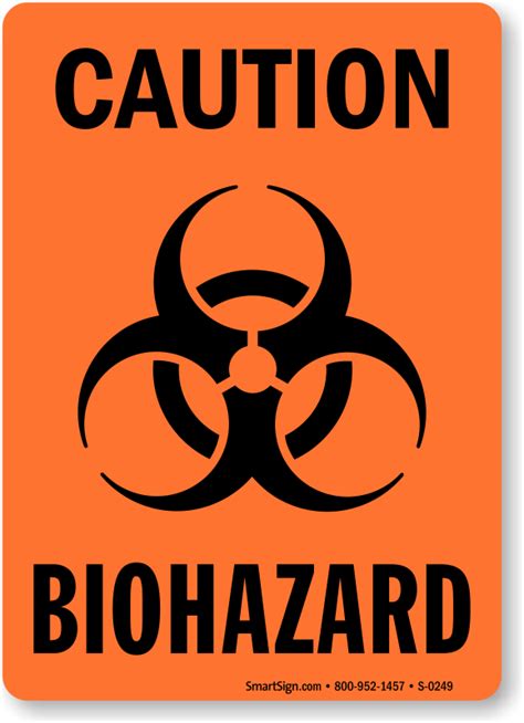 Caution Biohazard Signs Biohazard Signs Sku S 0249