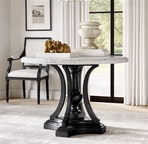 St James Marble Round Entry Table