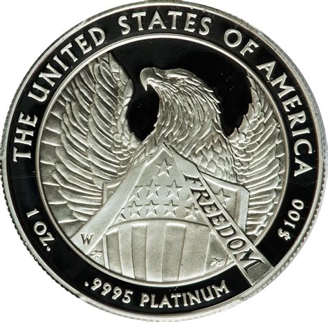 100 Dollars American Platinum Eagle Bullion Coinage États Unis