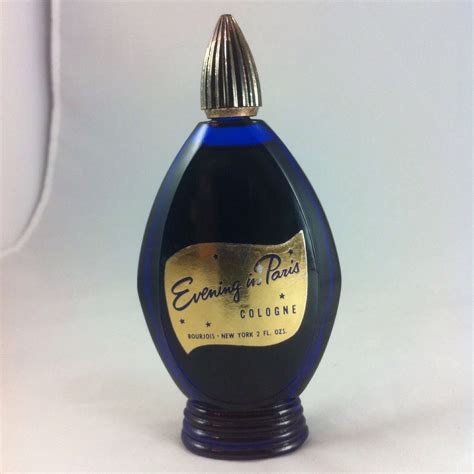 Bourjois perfume perfume scents fragrance bourjois evening in paris satin bleu blue bottle vintage perfume bottles midnight blue nostalgia. Vintage Evening in Paris Cologne 2oz Bourjois Cobalt Blue ...