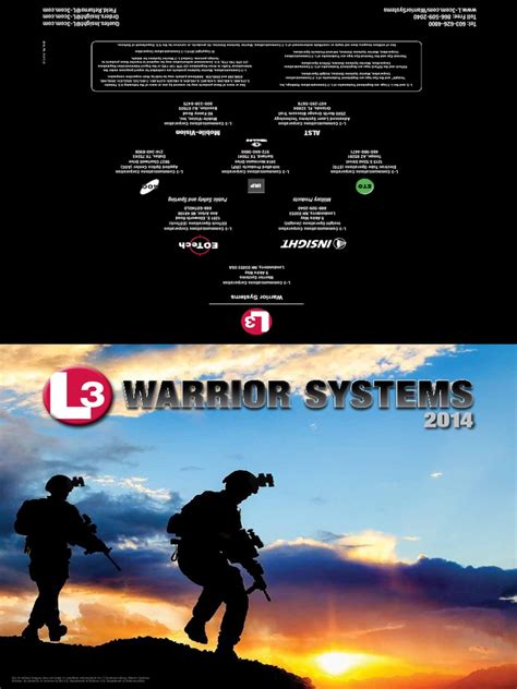 L3 Warrior Systems 2014 Productguide 11x17 R2 Pdf Laser Military