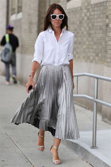 Make a statement with an edgy midi skirt online at princess polly. Wedding Guest Trends 2016 | Metallic pleated skirt ...
