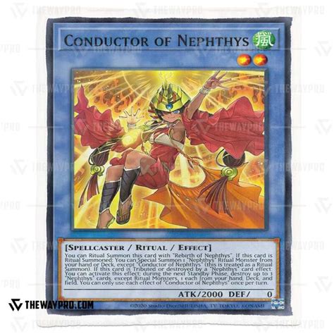 New Yu Gi Oh Conductor Of Nephthys Blanket Lilotee