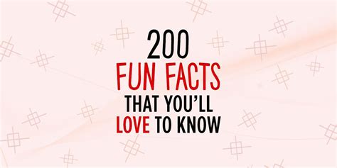 200 Fun Facts Everyone Should Know Only Fun Facts In 2021 Fun Facts