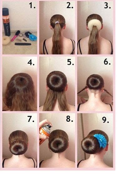 How To Do A Sock Bun With A Hair Donut I Need One Of These Donut Bun
