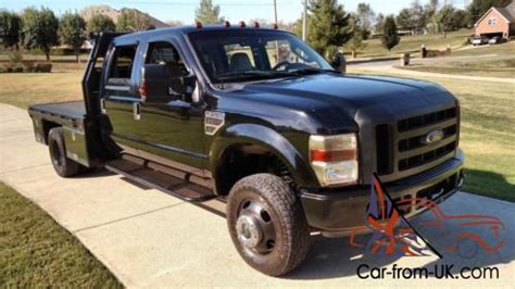 2008 Ford F 350 Lariat Heated Leather Blacked Out Dually Flat Bed