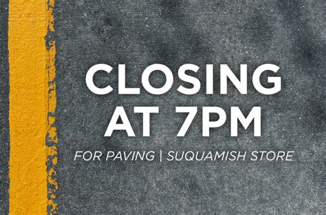 Closing At 7pm For Paving Squamish Store Agate Dreams