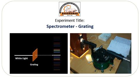 Spectrometer Grating Experiment Youtube