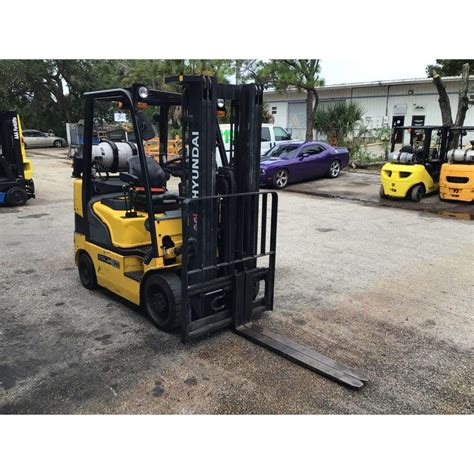 Aaa Forklifts 2015 Hyundai 25lc 7a 5000 Lb Lpg Forklift W Sideshift