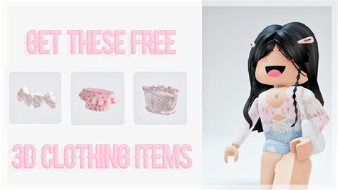 How To Get Free 3d Clothing Items On Roblox Tutorial Youtube
