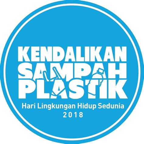 Buang sampah pada tempatnya gambar poster logo dan kata. Peringatan Hari Lingkungan Hidup Sedunia Tahun 2018