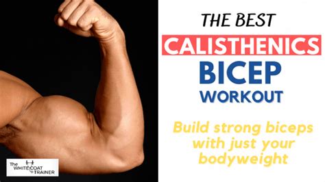 The Calisthenics Bicep Workout 7 Best Exercises You Can Do At Home