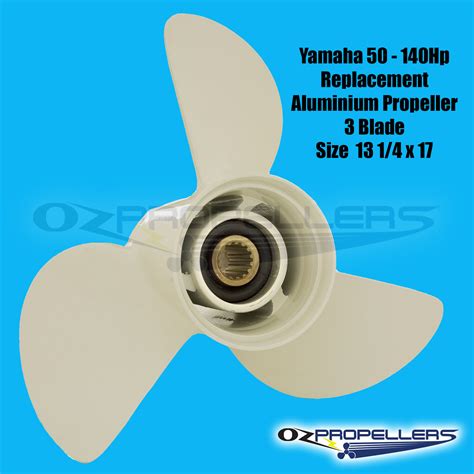 Ozpropeller 13 14 X 17 For Yamaha Prop Propeller 50 140hp 3 Blade