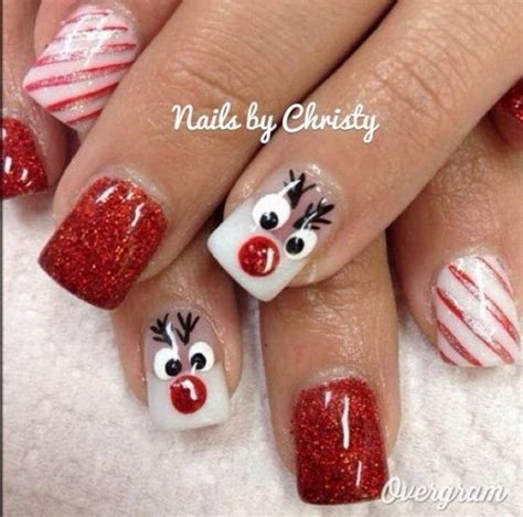 I just love the way my nails look when they're painted, and imo, a gel manicure is way better than regular polish. 70+ Festive Christmas Nail Art Ideas - For Creative Juice
