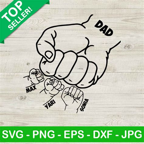 Fist Bump SVG Sketch New Dad SVG Father S Day SVG Dad And Baby Fist