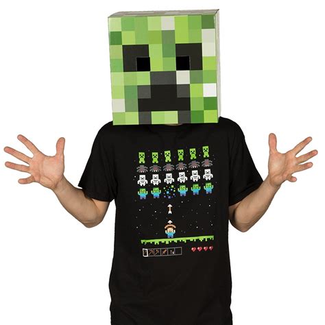 Minecraft Creeper Head V2 Premium Costume Mask Clothing
