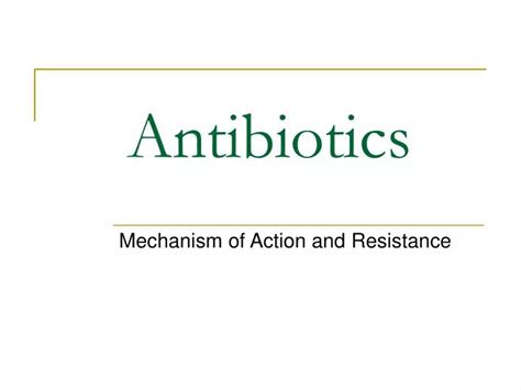 Ppt Antibiotics Powerpoint Presentation Free Download Id526774