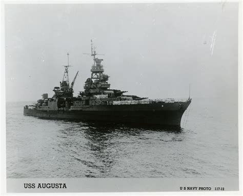 USS Augusta in the Pacific Ocean | The Digital Collections of the