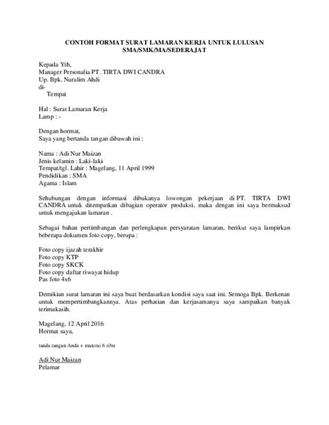 Contoh Cv Lulusan Sma – Contoh Terbaru