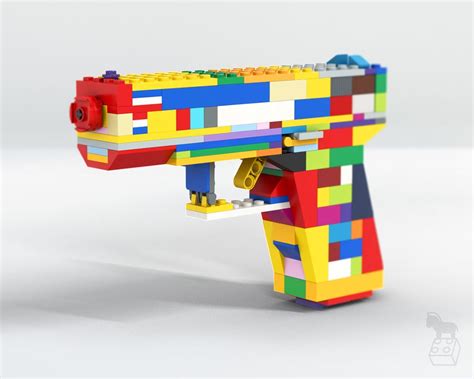 Lego Moc Handgun Pistol Brick Art By Onebrickpony Rebrickable Build