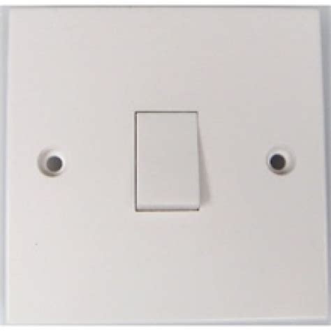 Pack Of 10 Standard White 1 Gang Light Switches