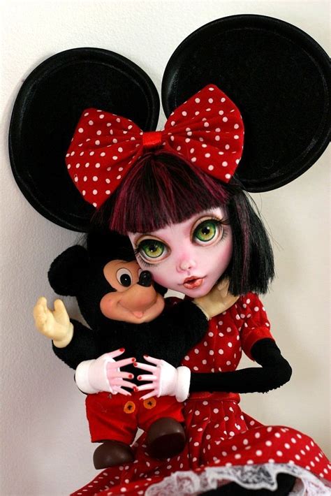 OOAK Custom Monster High 17 Art Doll Draculaura Bjd Repaint Minnie By