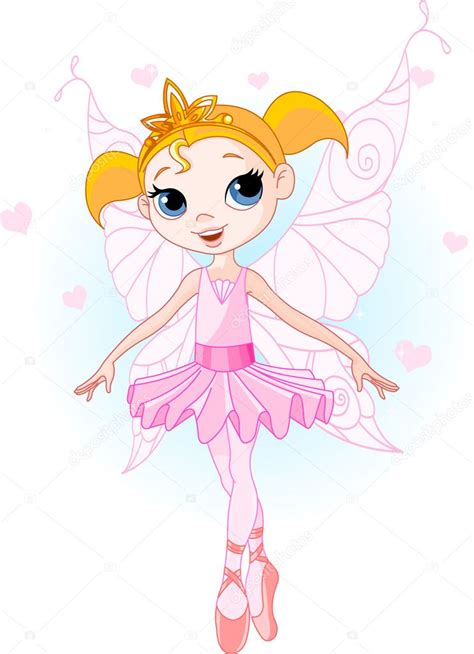 Cute Fairy Ballerina — Stock Vector © Dazdraperma 1196108
