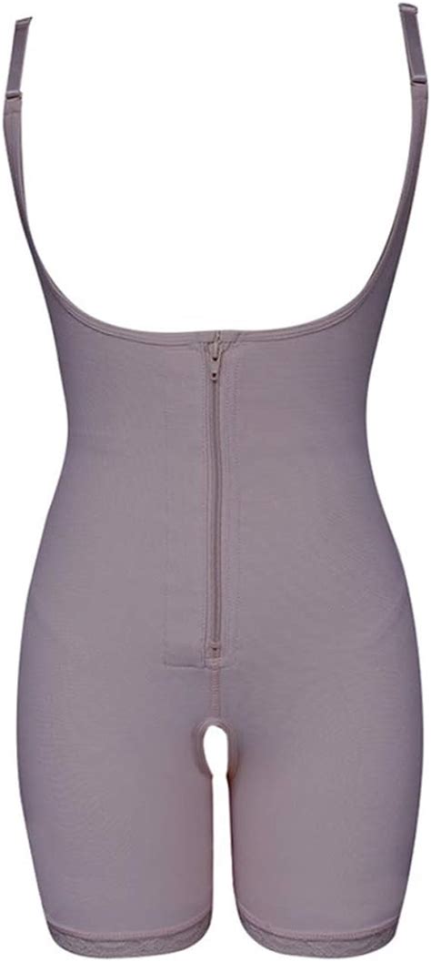 Gowineu Bodysuit Tummy Control Für Damen Shapewear Plus Size Shorts Offene Büste Oberschenkel