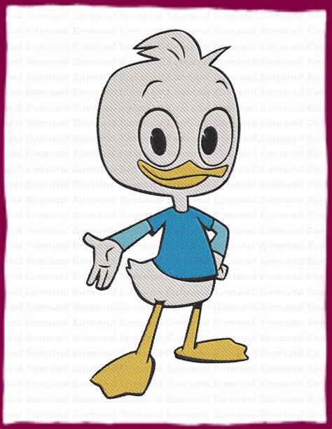 Dewey Ducktales Fill Embroidery Design 7 Instant Download Etsy