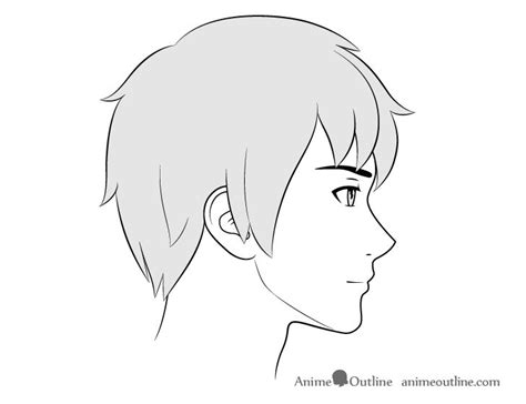 How To Draw Anime Male Facial Expressions Side View Animeoutline Side Face Drawing Anime