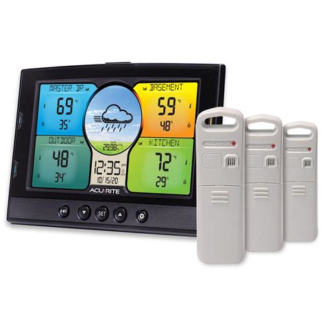 When i had bought the acurite 5 in 1 weather station i wanted to be able to check the weather at my home while i was away. AcuRite Temperature and Humidity Weather Station with 3 ...