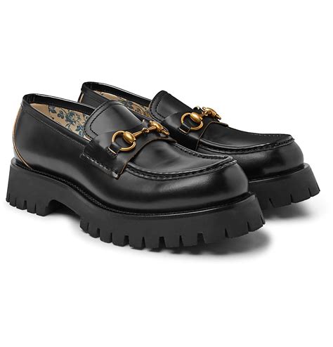 Gucci Horsebit Leather Loafers In Black For Men Lyst