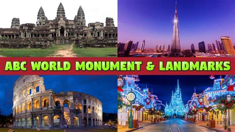 Abc World Famous Monuments And Landmarks Kids Alphabet Guide Youtube