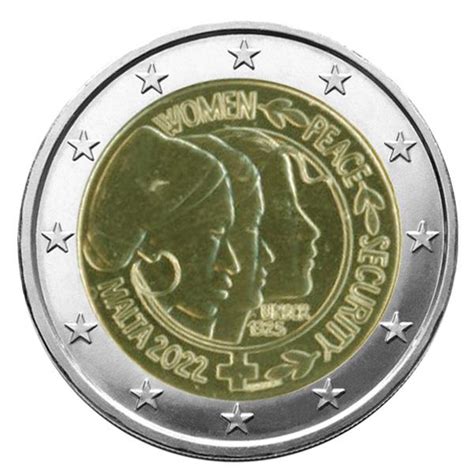 Pièce De 2€ Commémorative 2021 Malte Les Héros De La Pandémie