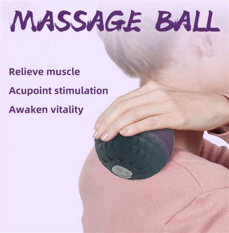 Massager Ball Heated Exercise Electric Silicone Back Foot Hand Massaging Yoga Vibrating Roller