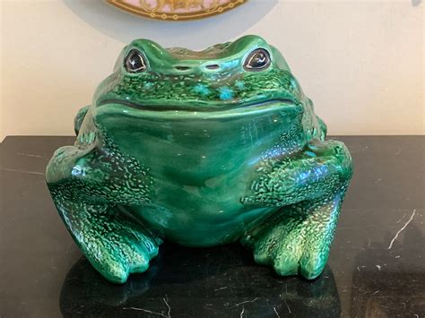 Vintage Arnels Large Ceramic Frog Toad Figurine Etsy