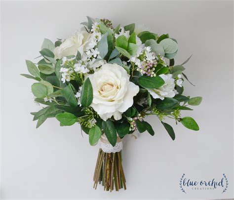 Dec 29, 2016 · spring is here! wedding flowers, wedding bouquet, eucalyptus bouquet, silk ...