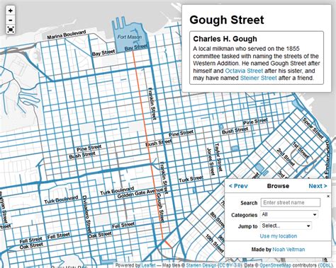Mapping The History Of Street Names Features Source An Opennews