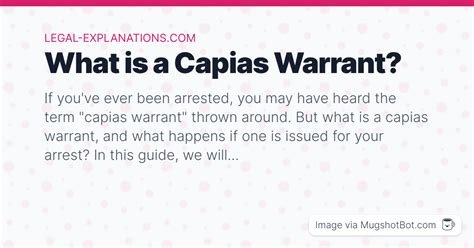 What Is A Capias Warrant What Is A Capias Warrant