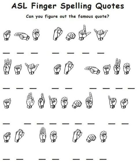American Sign Language Worksheet Sign Language Asl Sign Language