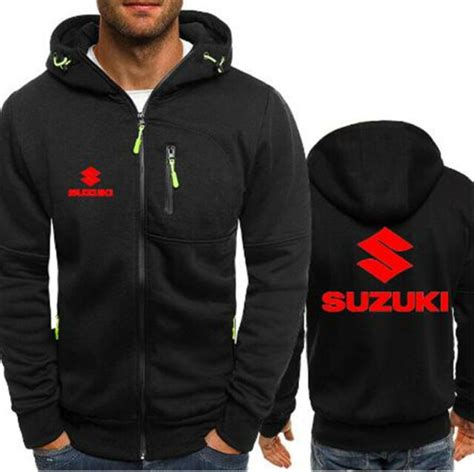 New Hot Suzuki Hoodie Casual Hooded Jacket Full Zip Coat Sweater Ebay
