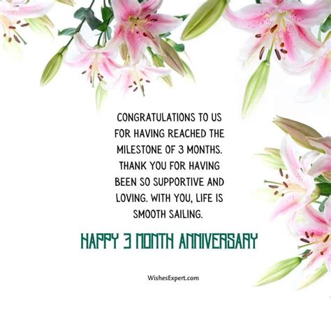 Happy 3 Month Anniversary Quotes And Wishes 3 Month Anniversary Wedding Anniversary Wishes