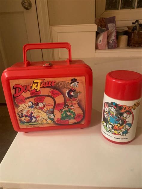 Vintage 1986 Aladdin Ducktales Lunchbox With Thermos 3886397855