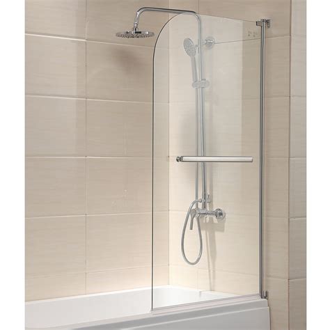 Mecor 1400mm Luxury Pivot Bath Shower Easy Clean Glass Screen Door