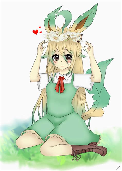 Human Leafeon By Nirvna Chan On Deviantart