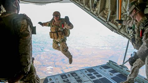 Recon Falls Into Action Marines Execute Parachute Ops