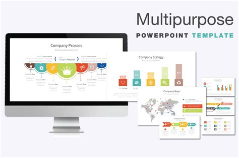 Multipurpose Powerpoint Template Presentation Templates Creative Market